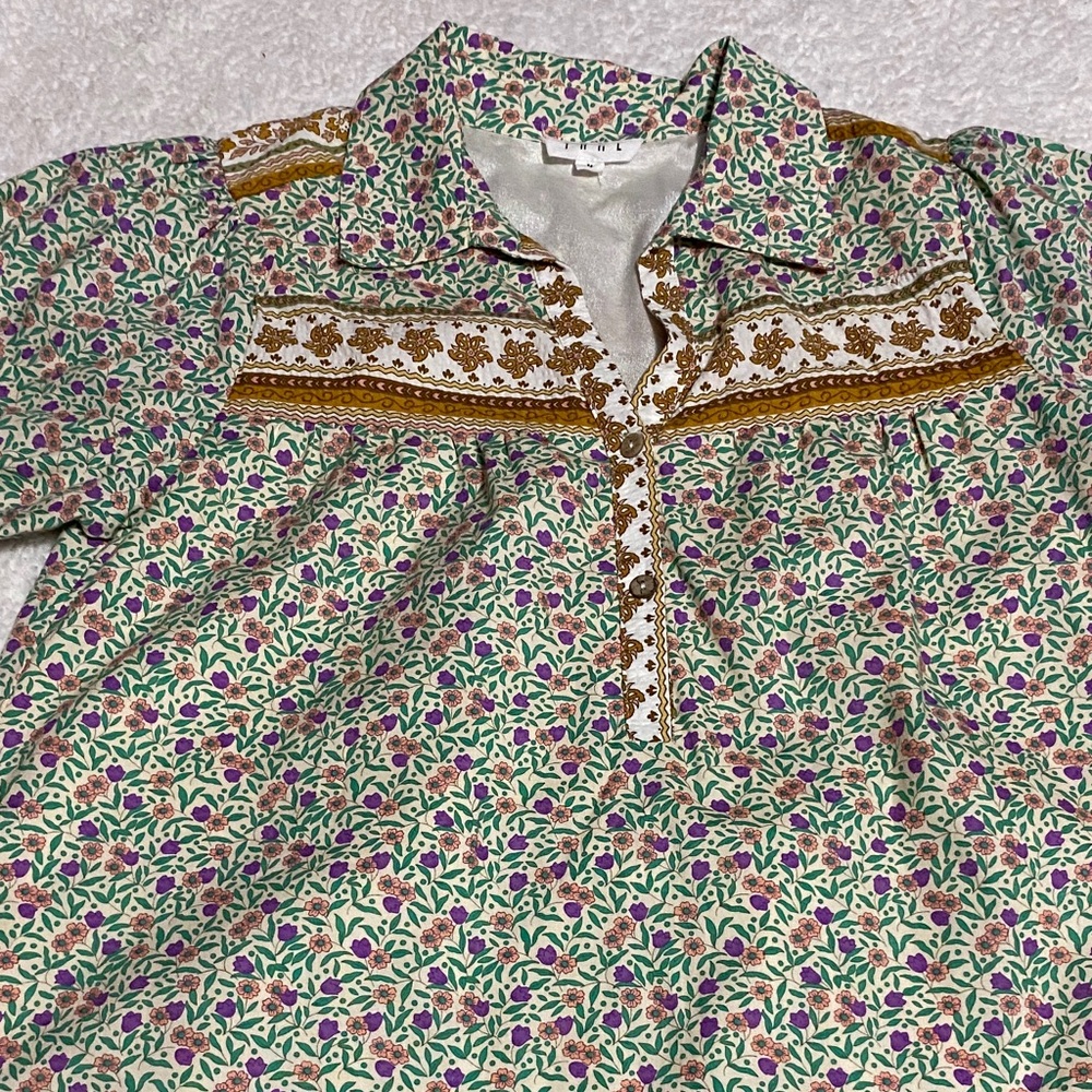 THML Floral women’s size medium  Dress adorable lined with slip NWOT - Picture 6 of 16